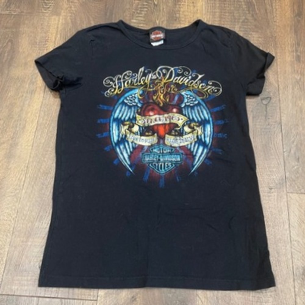 Y2K Harley Davidson Graphic‎ tee